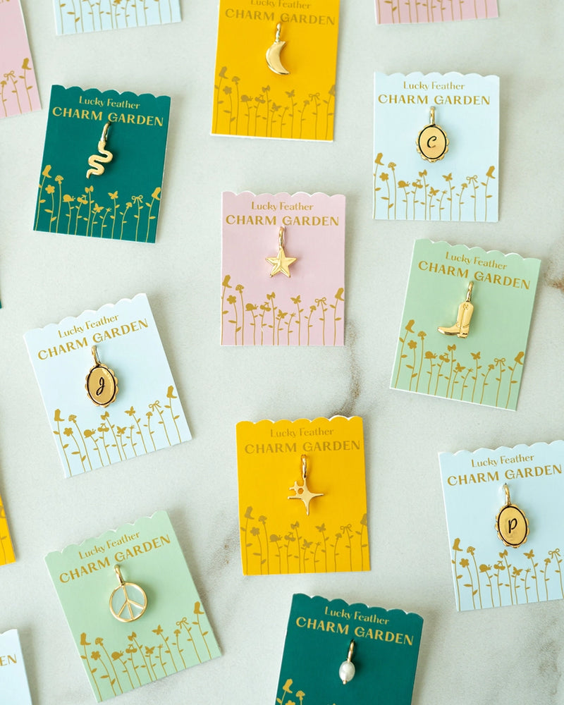 Charm Garden Shaped Charms - Gold