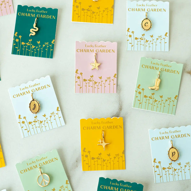 Charm Garden Initial Charm - Gold