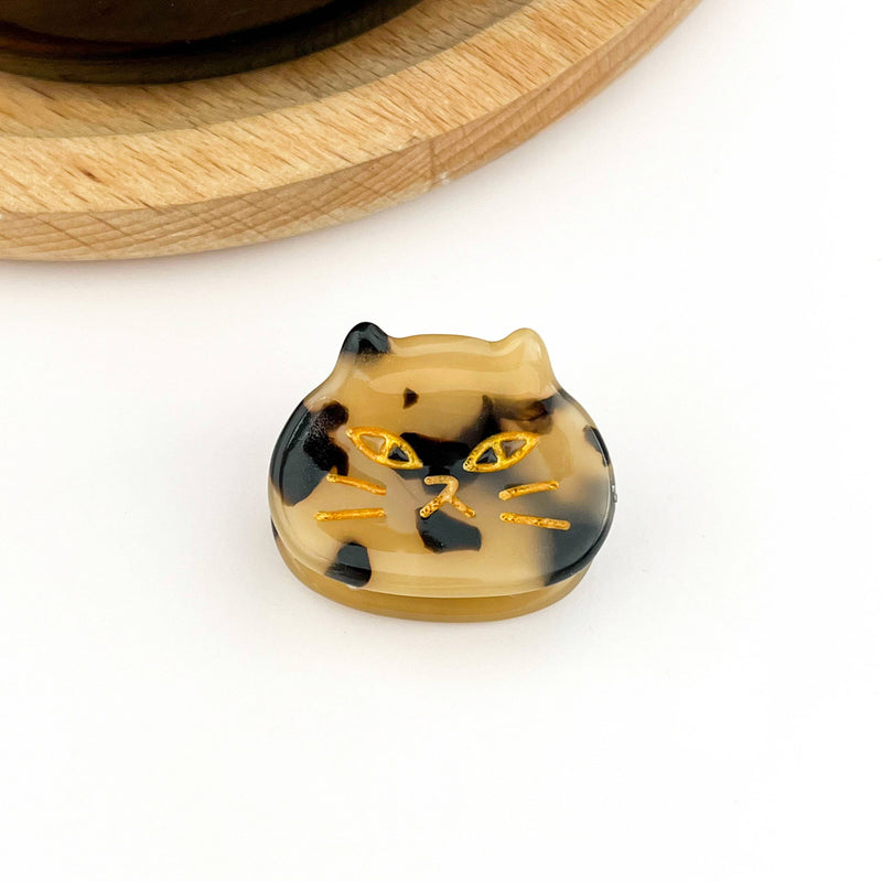 Mini Cat Face Hair Clip (Assorted)