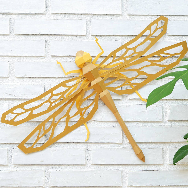 Dragonfly Paper Model Wall Art