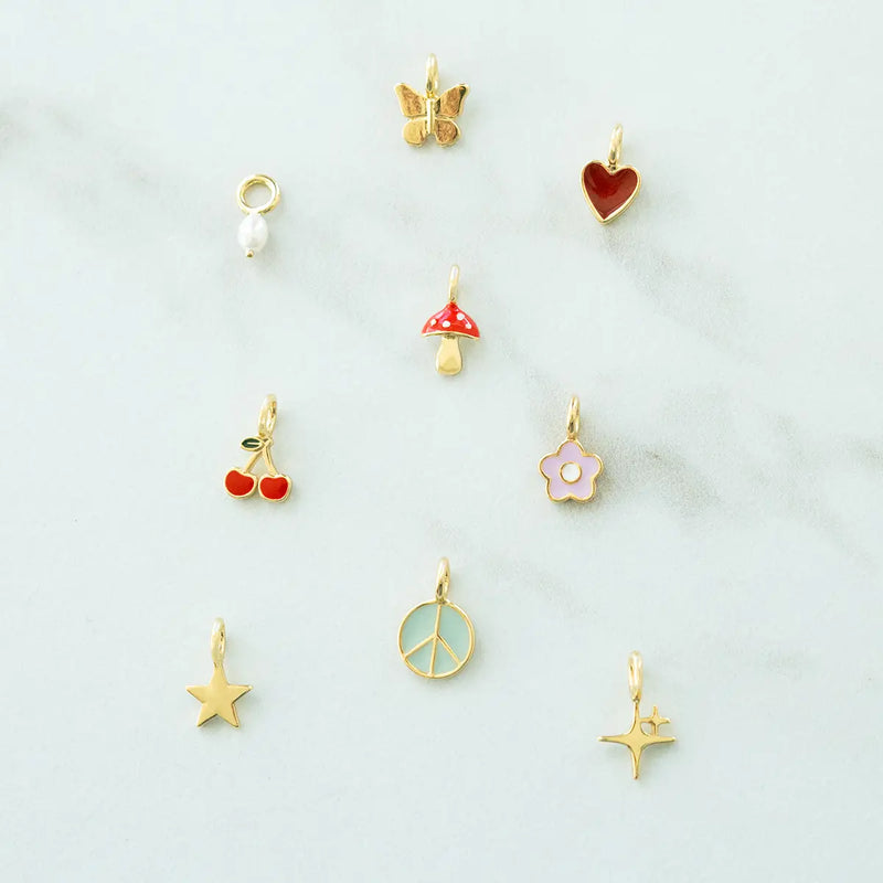 Charm Garden Shaped Charms - Gold