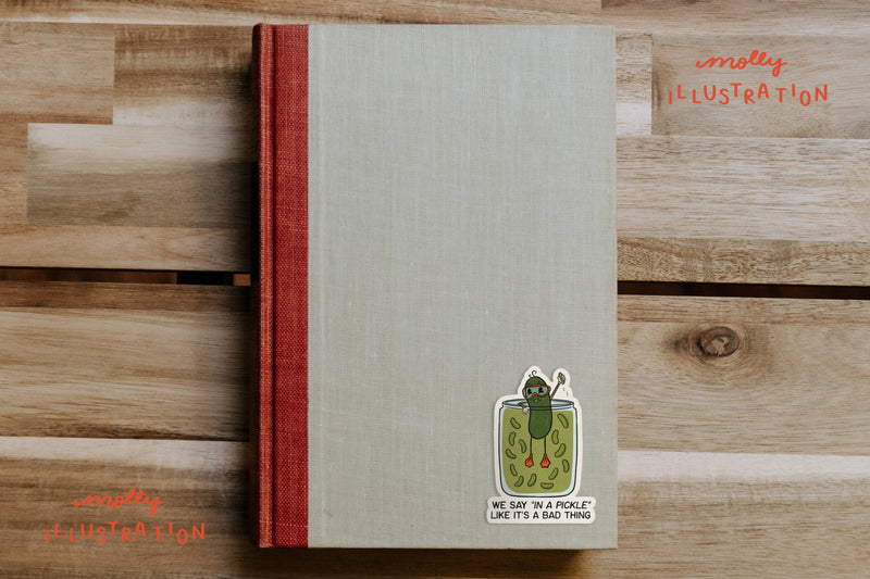 In a Pickle Illustrated Sticker