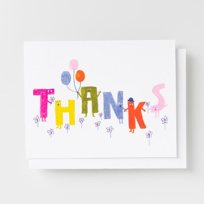Thanks Letter Friends Card