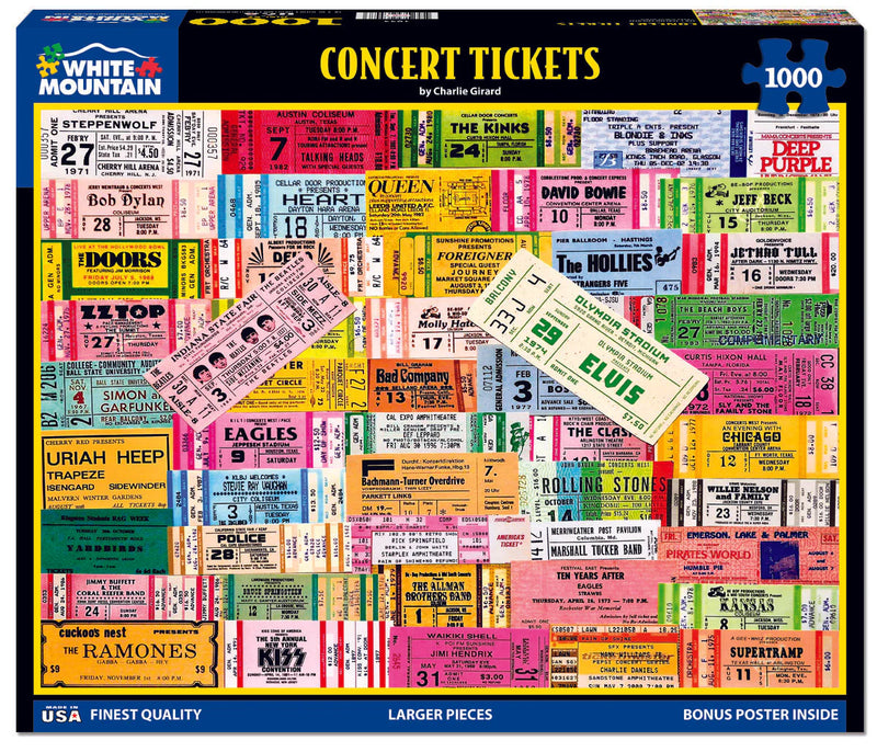 Concert Tickets 1000 Piece Puzzle
