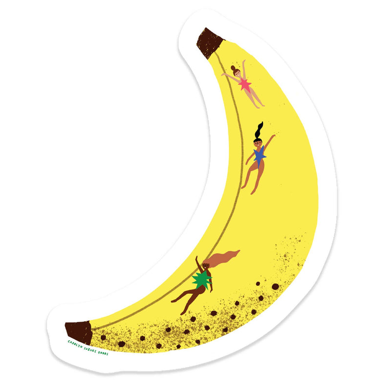 Yellow Banana Rama Sticker