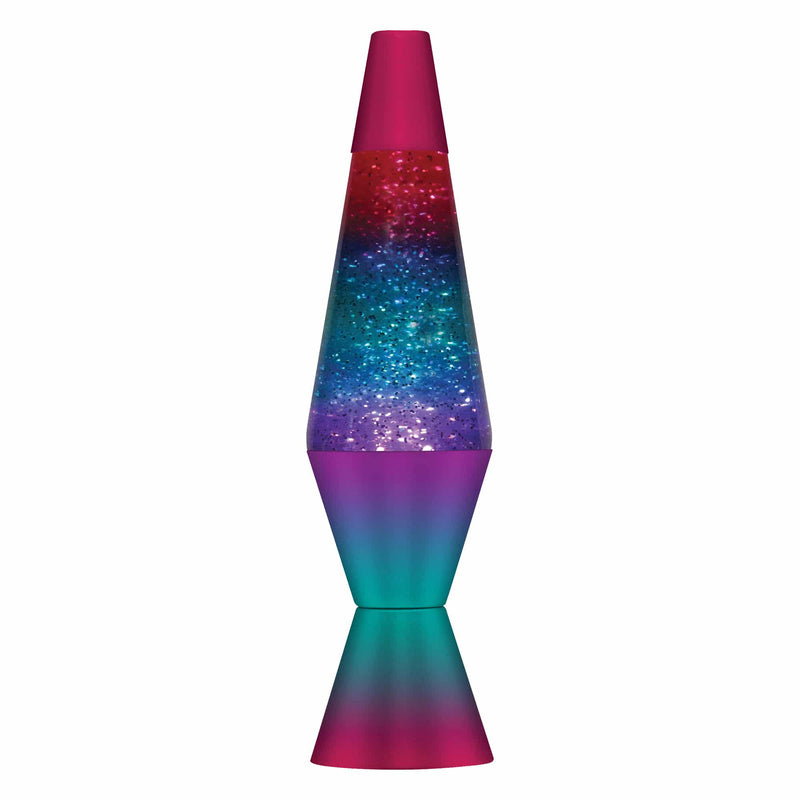 14.5" Lava Lamp - Berry Rainbow/Glitter