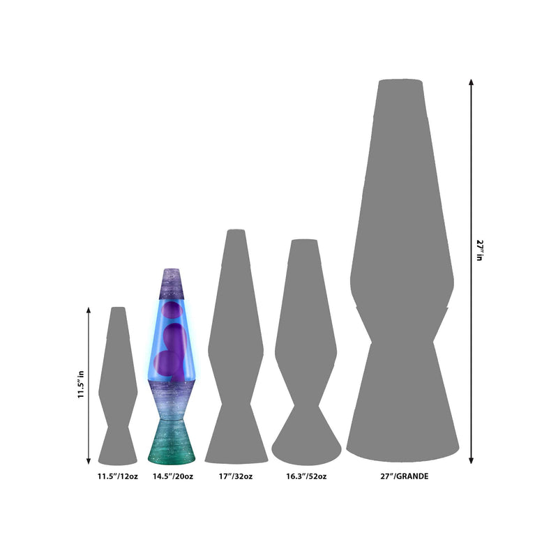 14.5" Lava Lamp - Ceramic Dip/Purple/Blue