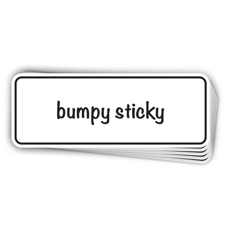 Bumpy Sticky Bumper Sticker