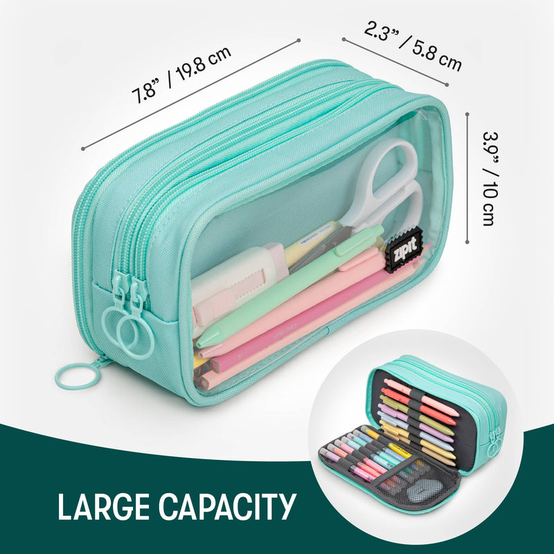 ZIPIT Half & Half Pencil Case