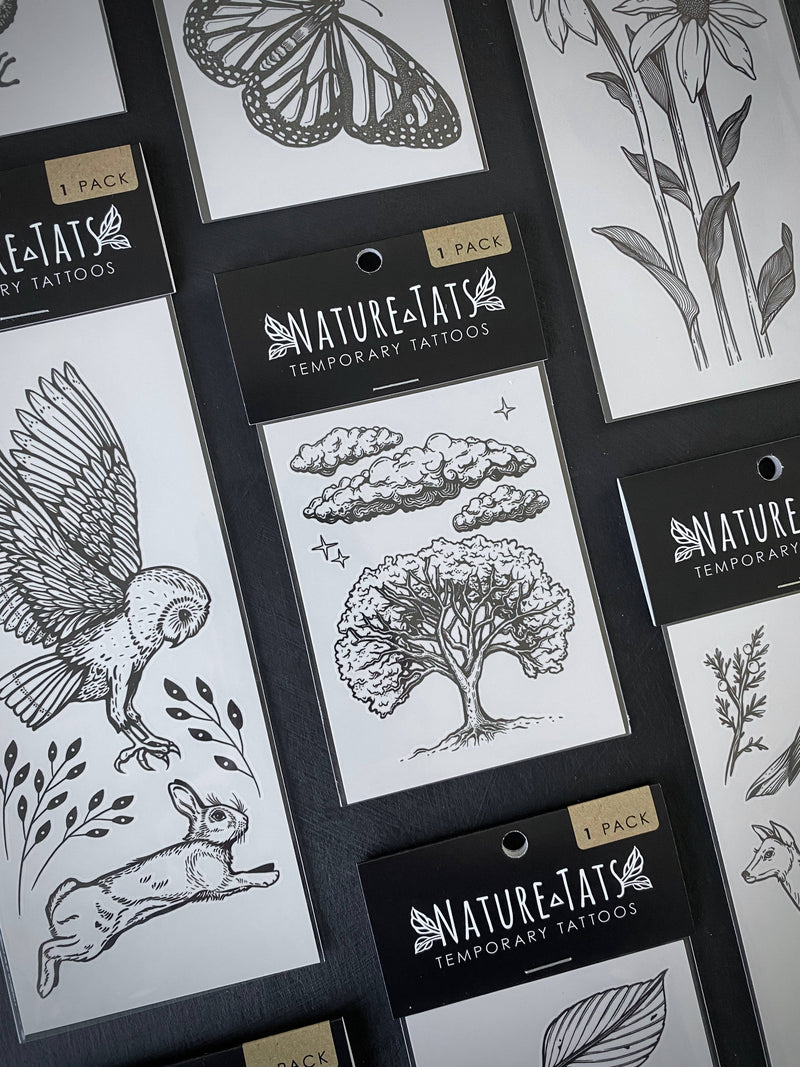 Live Oak Sky Temporary Tattoo