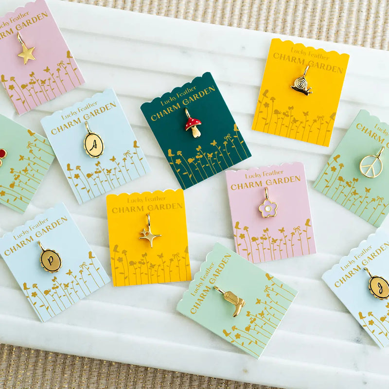 Charm Garden Initial Charm - Gold