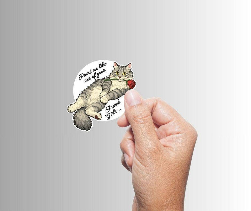 One Of Your French Girls Cat Sticker
