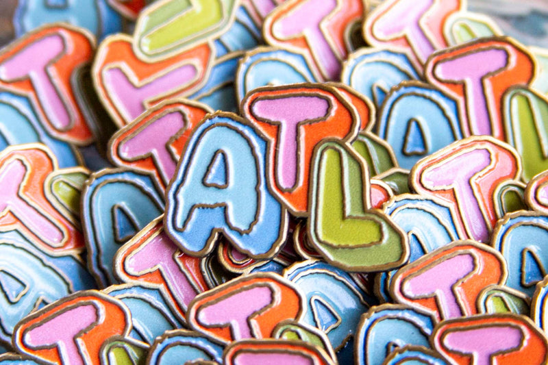 ATL Bubble Letter Pin