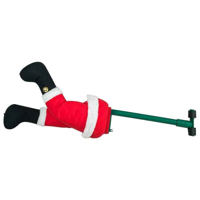 Animated Treeside Kicker - 16" Santa