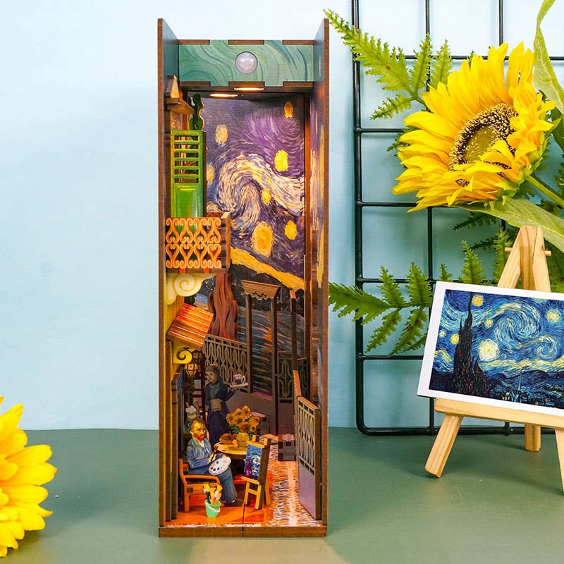 DIY Miniature House Book Nook Kit: Vincent&