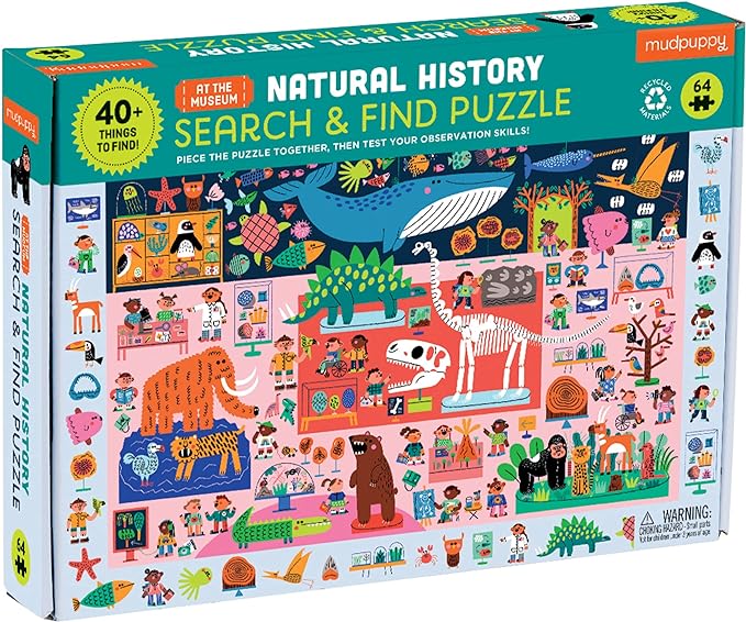 Natural History Search and Find 64 Piece Puzzle
