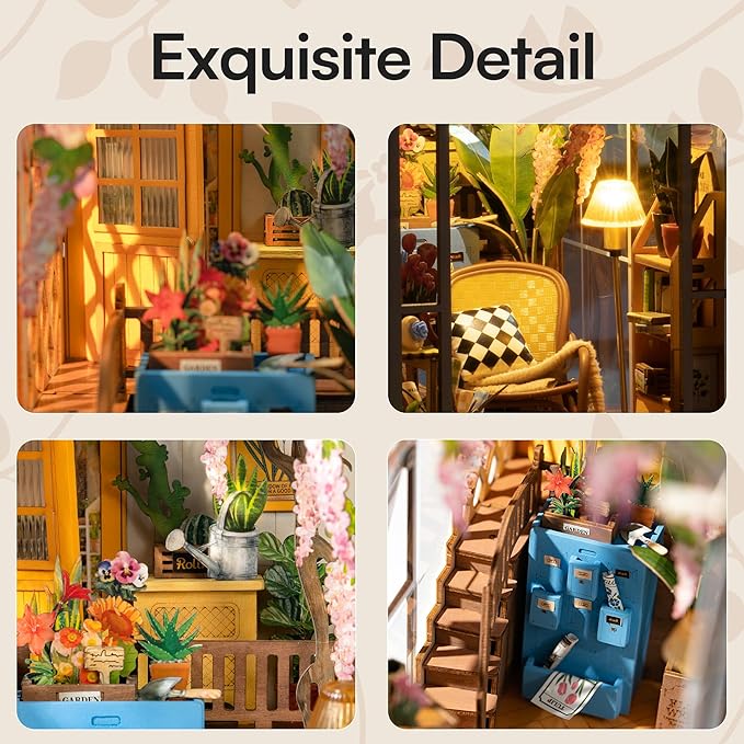 Garden House Book Nook DIY Miniature Kit