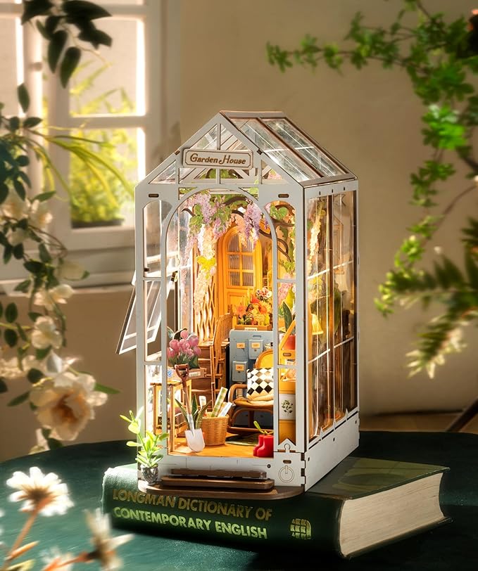 Garden House Book Nook DIY Miniature Kit