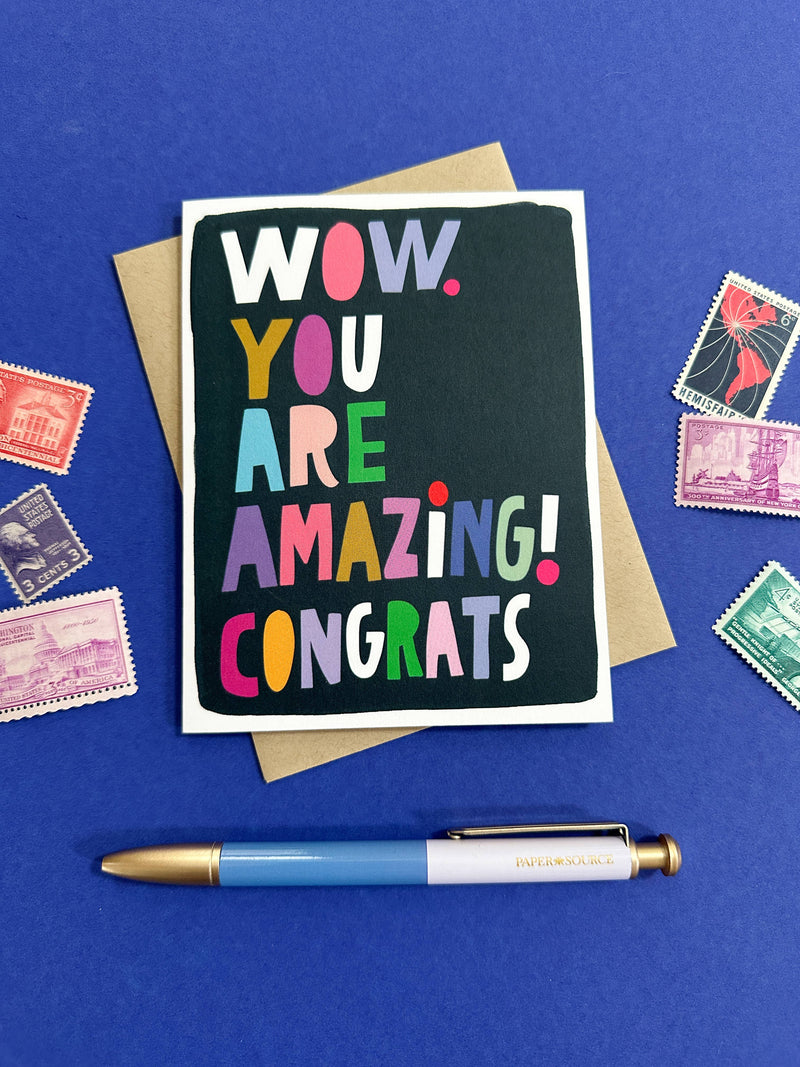 Wow Congratulations Card