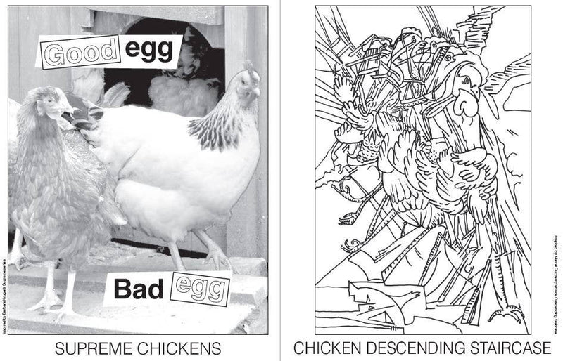 The Art Chicken Coloring Book