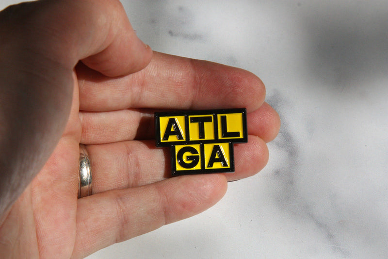 ATL GA Waffle Style Enamel Pin