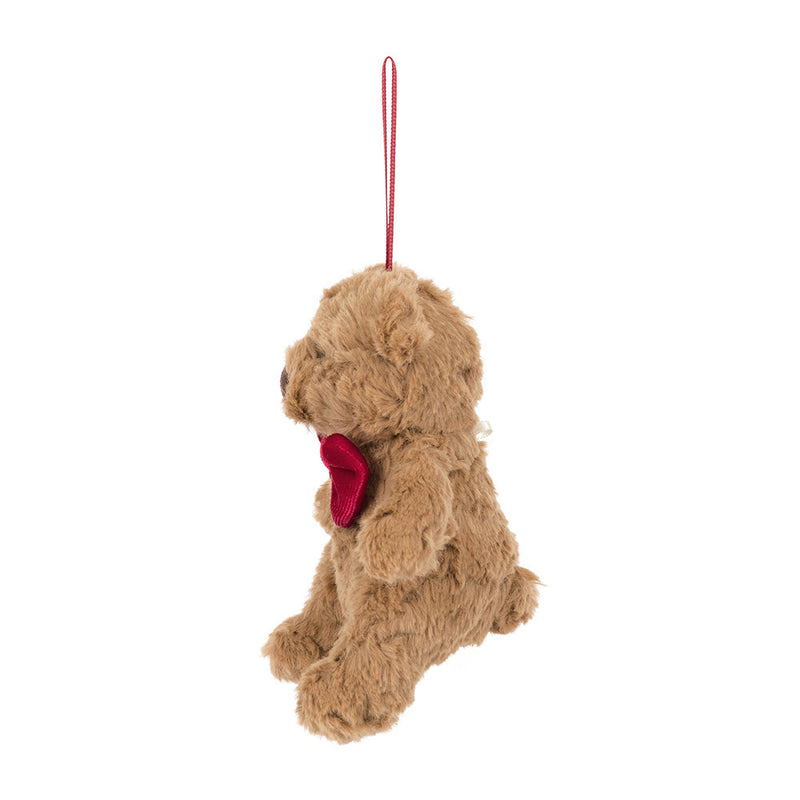 Jellycat Bartholomew Bear Ornament with Bowtie