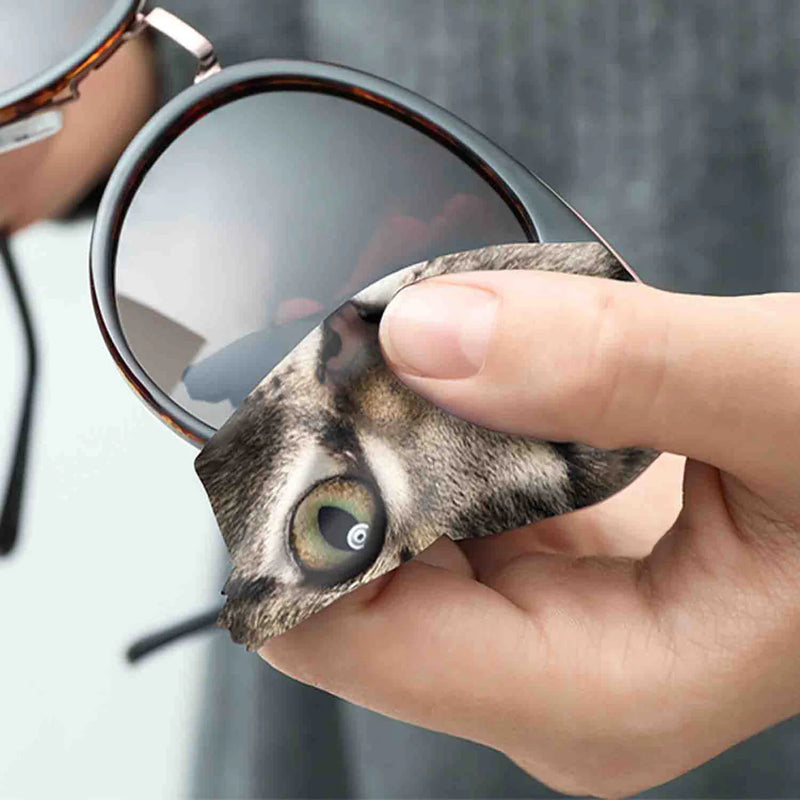 Cat Glasses Cleaning Cloth