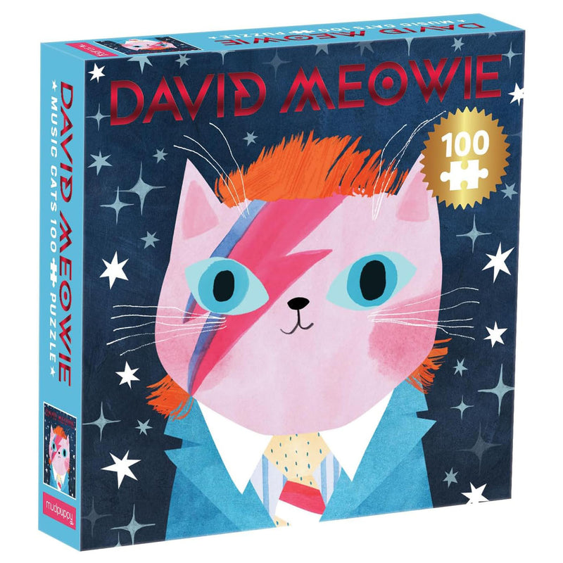 David Meowie Music Cats 100 Piece Puzzle
