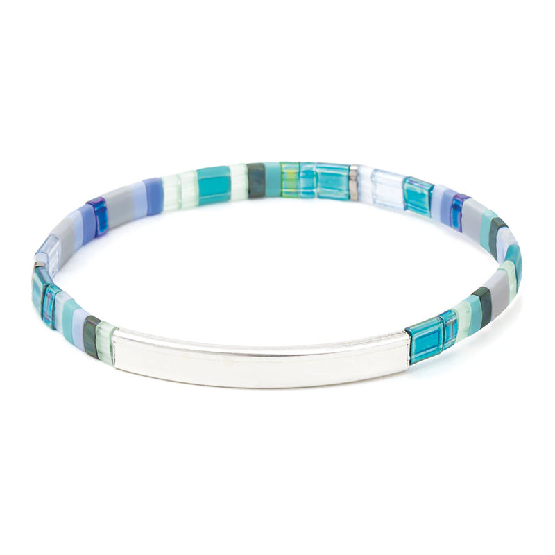 Scout Good Karma Bracelet - Just Breathe - Turquoise/Green/Silver