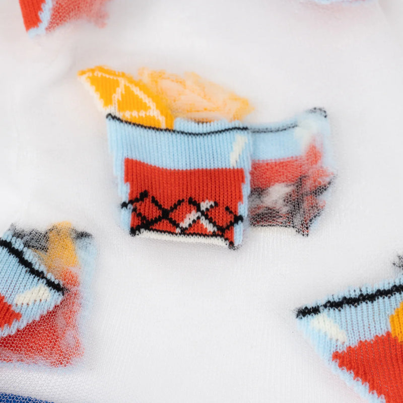 Never Lonely with a Negroni Sheer Crew Socks