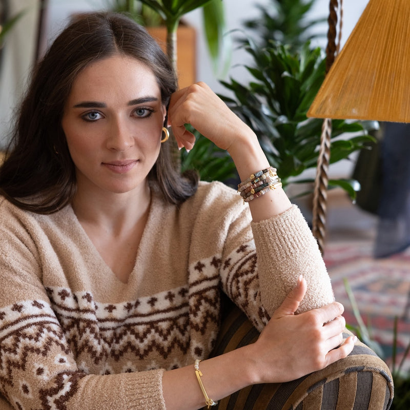 Hidden Message Bracelet - Gold