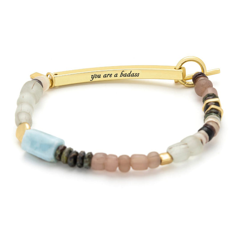 Hidden Message Bracelet - Gold