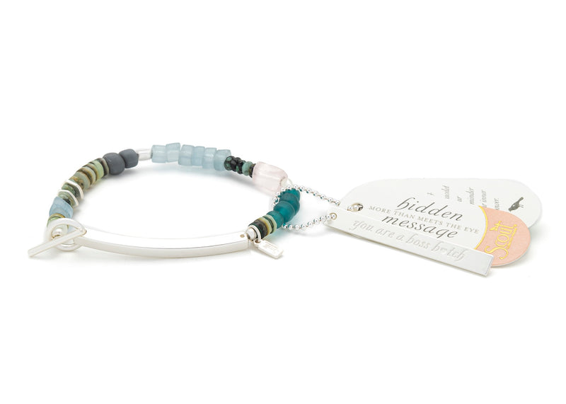 Hidden Message Bracelet - Silver