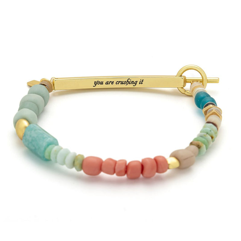 Hidden Message Bracelet - Gold