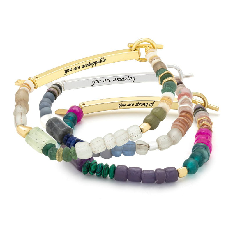 Hidden Message Bracelet - Silver