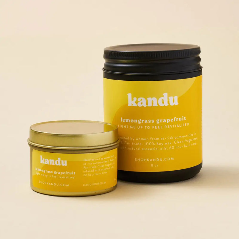 Kandu Lemongrass Grapefruit 3oz Candle