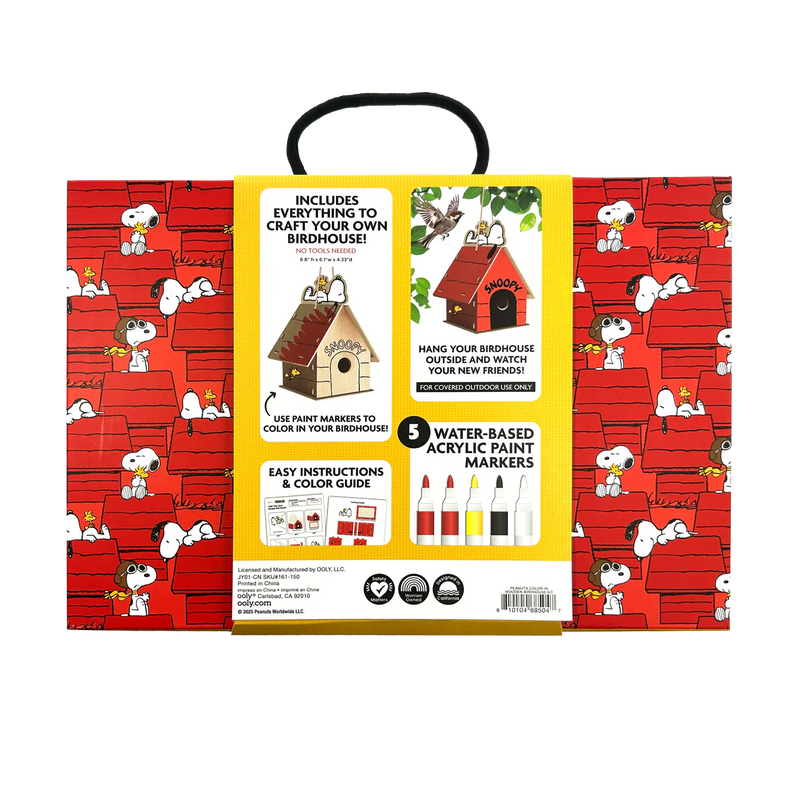 OOLY x Peanuts: Wooden Birdhouse Kit