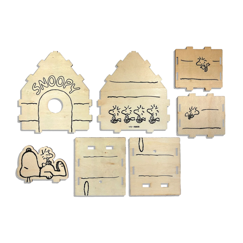 OOLY x Peanuts: Wooden Birdhouse Kit
