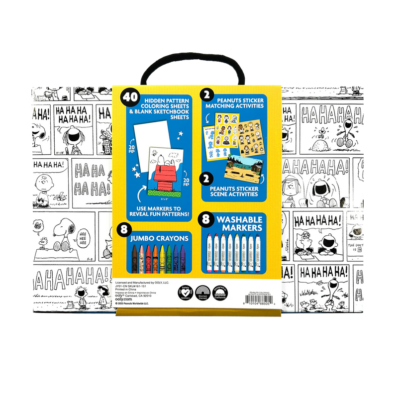 OOLY x Peanuts: Coloring Activity & Sticker Kit