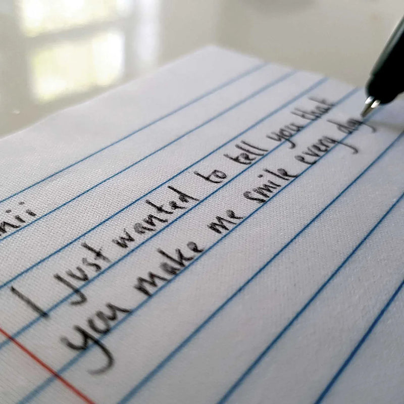 Customizable Handwritten Letter Cleaning Cloth