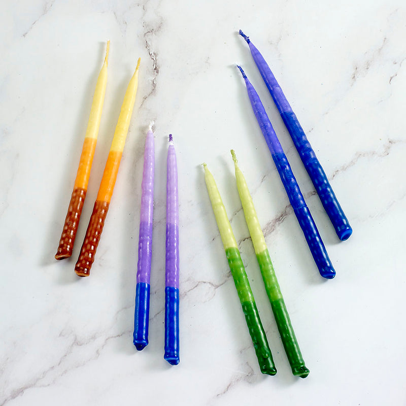 The Half Box - 24-Pack Hanukkah Candles (3 Styles)