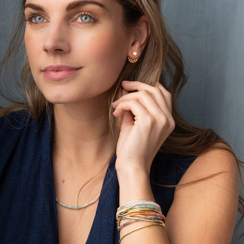 Sunburst Ear Jacket - Silver