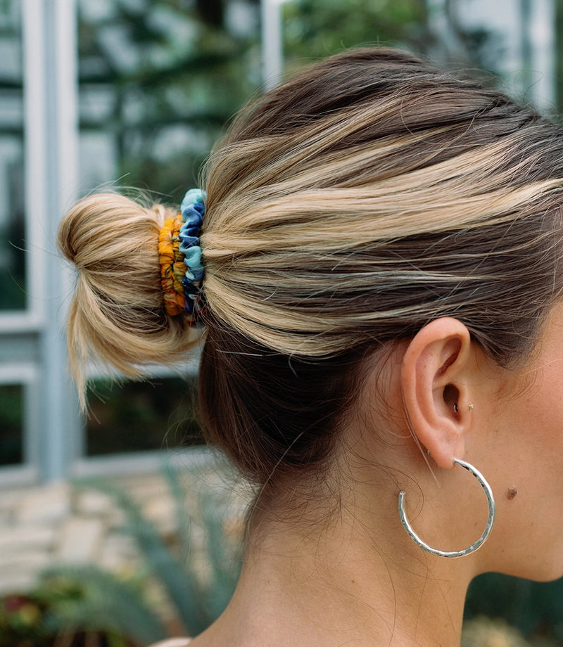 Priya Upcycled Sari Scrunchie Bracelets (Set of 3)