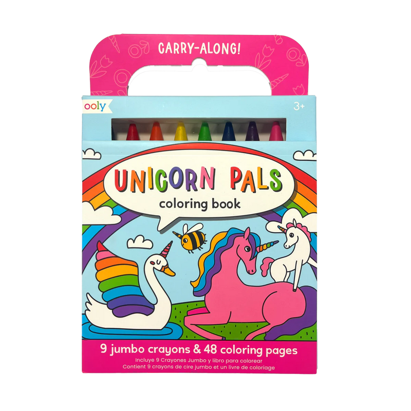 Unicorn Carry-Along Crayon & Coloring Book Kit