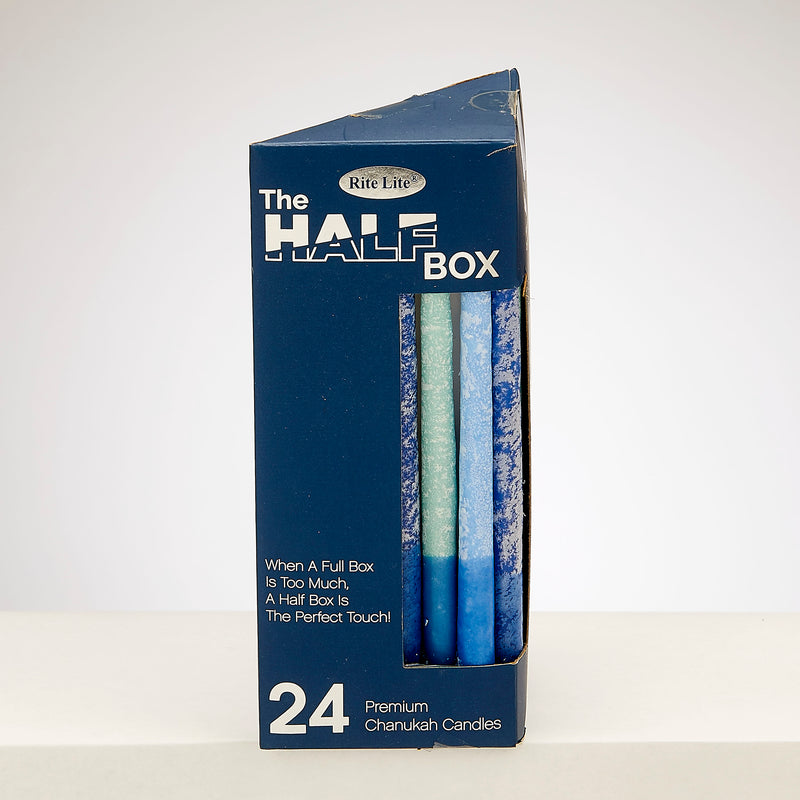 The Half Box - 24-Pack Hanukkah Candles (3 Styles)