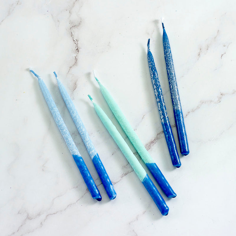 The Half Box - 24-Pack Hanukkah Candles (3 Styles)