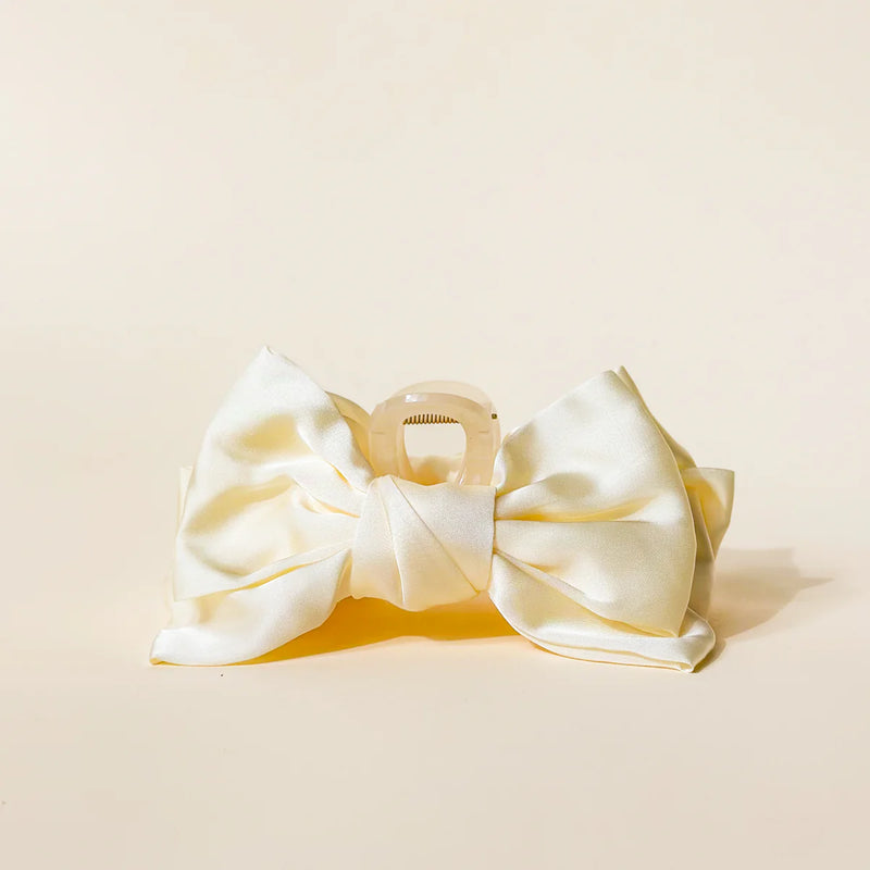 Satin Bow Claw Clip