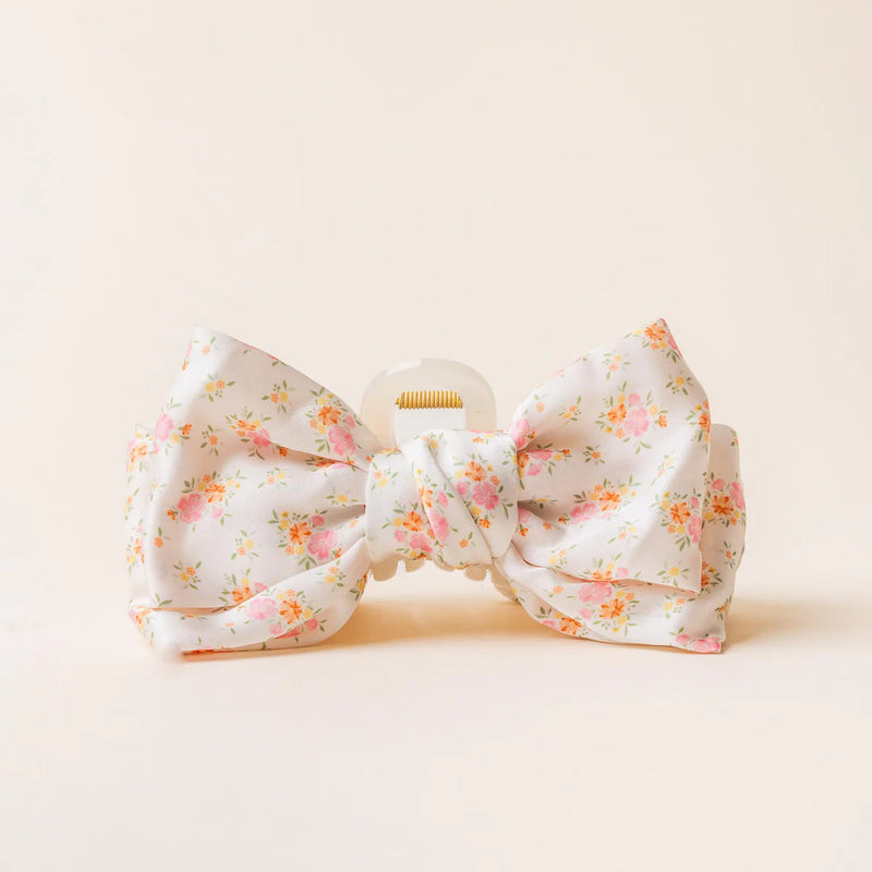 Satin Bow Claw Clip
