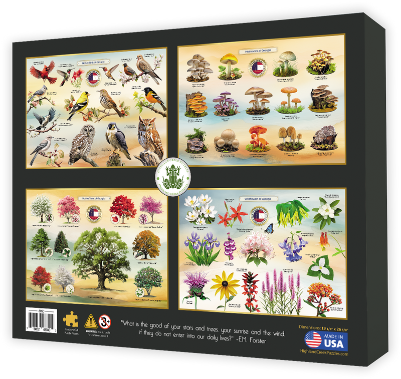Wildflowers of Georgia 1000 Piece Puzzle