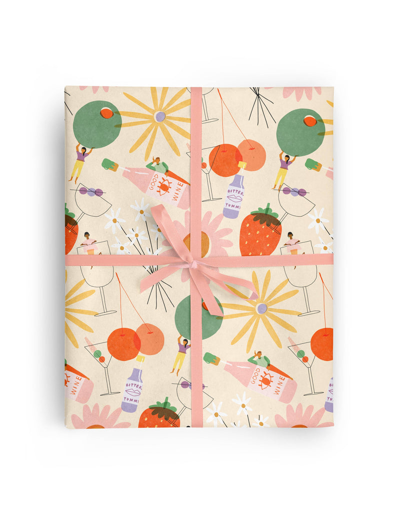 Boozey Cream Gift Wrap (Single Sheet)